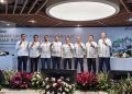 Direksi dan Dewan Komisaris PT Pertamina Geothermal Energy Tbk dalam acara RUPSLB di Grha Pertamina, Jakarta, Rabu (20/8)