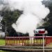 Semburan uap panas bumi di Kawah Kereta Api Kamojang, Wilayah Kerja Panas Bumi (WKP) Area Kamojang, yang menjadi tonggak eksplorasi energi panas bumi pertama di Indonesia