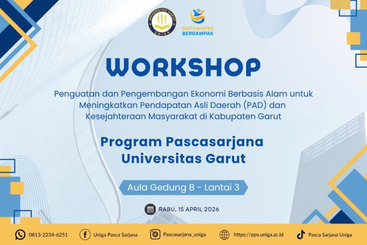 Workshop SDA dan Panas Bumi 15 April 2026, Pascasarjana Universitas Garut Bidik PAD Daerah
