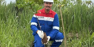 PGE Lumut Balai Tanam 2.218 Pohon, Perkuat Kelestarian Hutan demi Jaga Energi Panas Bumi
