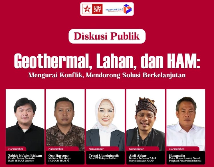 Diskusi Publik GMNI UIN Jakarta Bahas Geothermal, Lahan, dan HAM: “Mengurai Konflik, Mendorong Solusi Berkelanjutan”